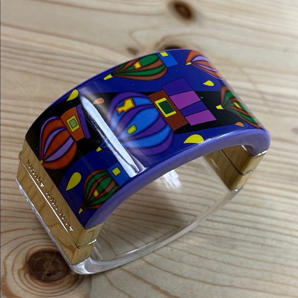 Colorful Hot Air Balloon Cuff Bracelet plastic
